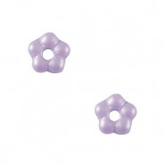 Tschechische Glasperlen Blume 5mm - Alabaster Lilac 02010-29308
